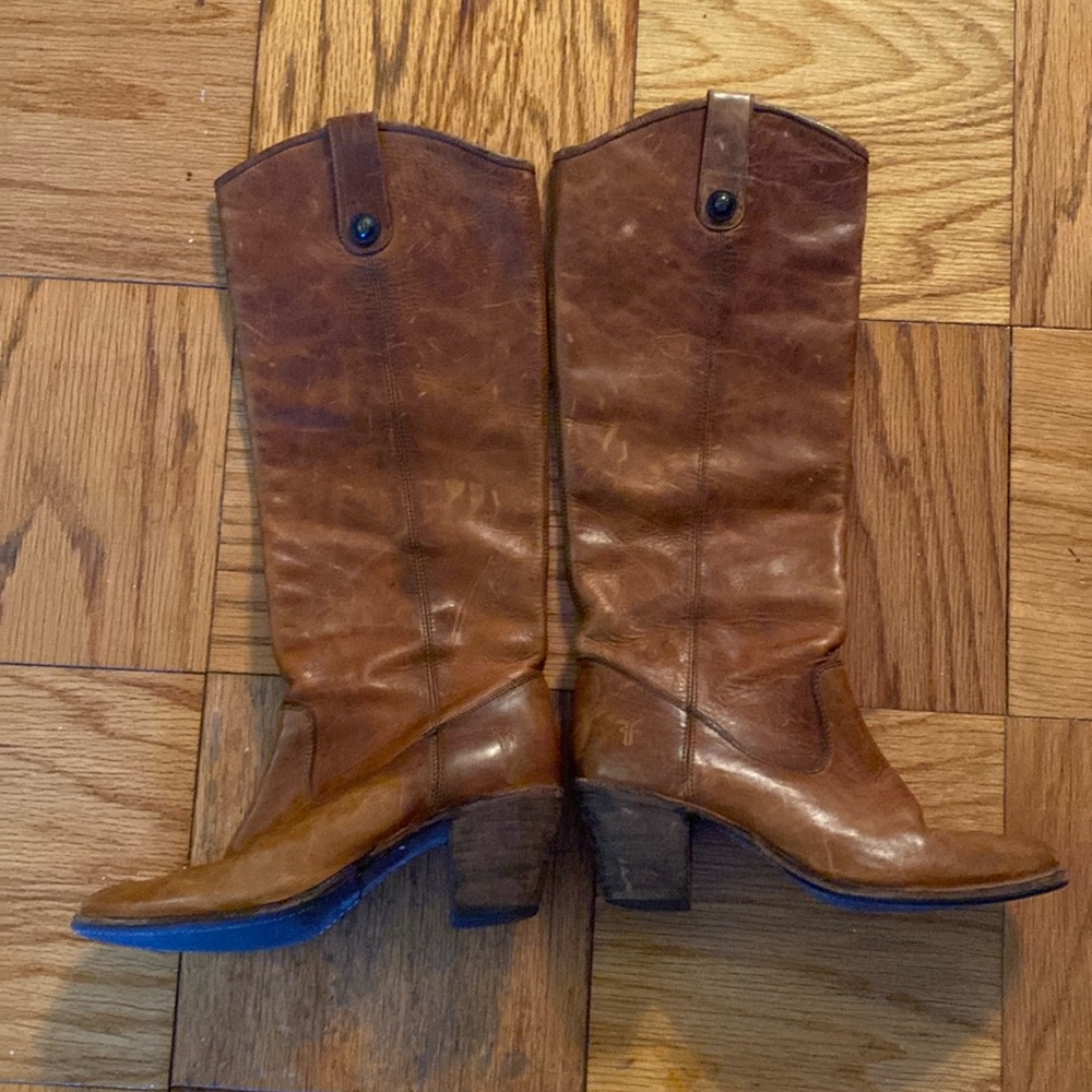 Frye Jackie cognac boots size 9